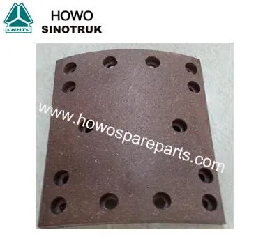 الفرامل الخلفية بطانة WG9231342068 لأجزاء شاحنة تفريغ HOWO